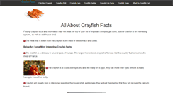 Desktop Screenshot of crayfishfacts.net